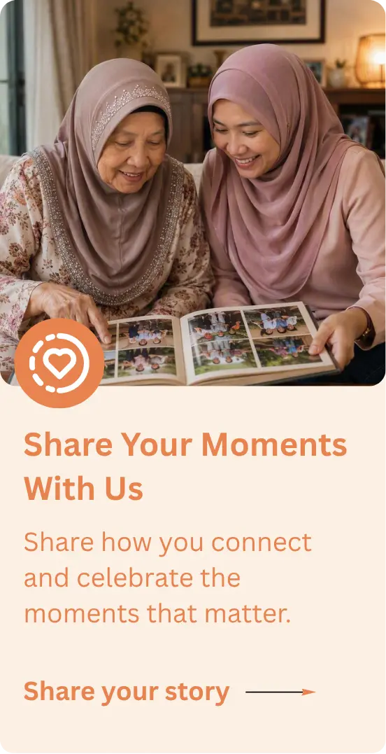 Mother and daughter browsing photo albums