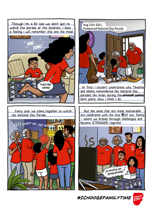 IChooseFamilyTime Comic National Day 2021