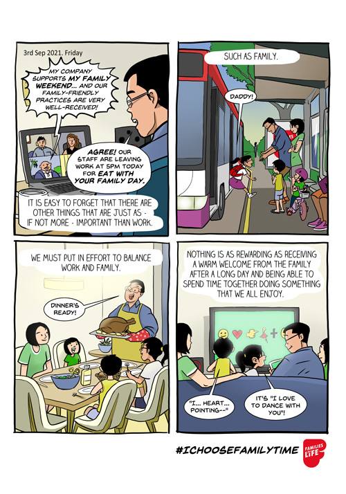 IChooseFamilyTime Comic My Family Weekend 2021