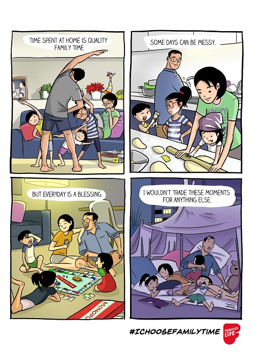 I Choose Family Time Comic Strips