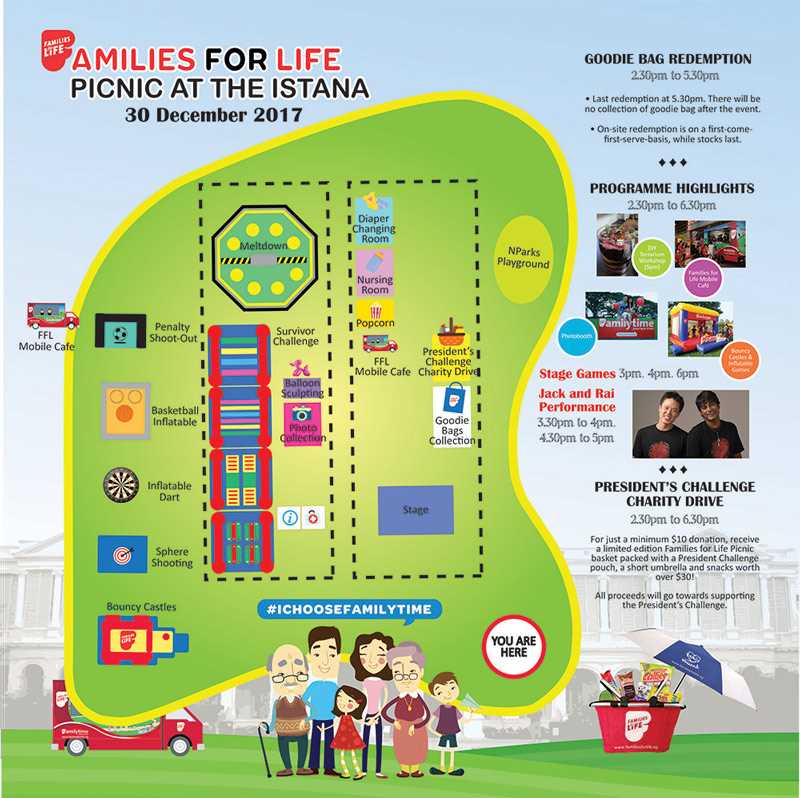 FFL Picnic at The Istana Map of Activities