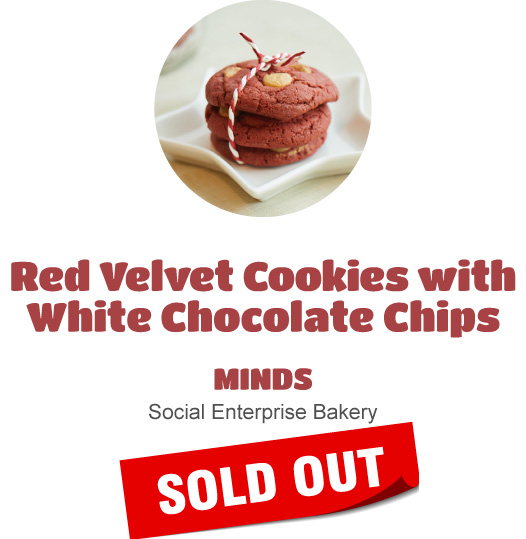 Red Velvet with White Chocolate Cookies
