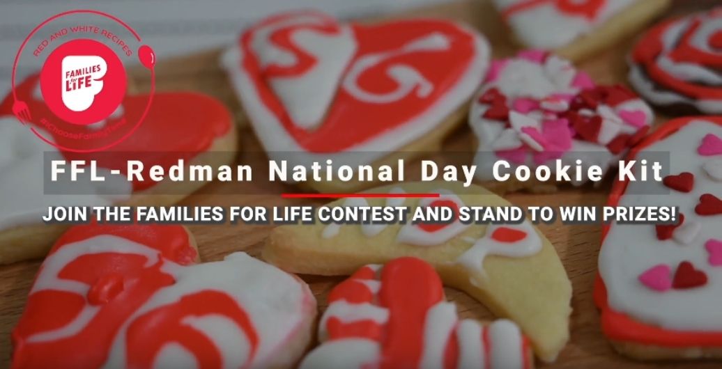 FFL Red and White Cookies