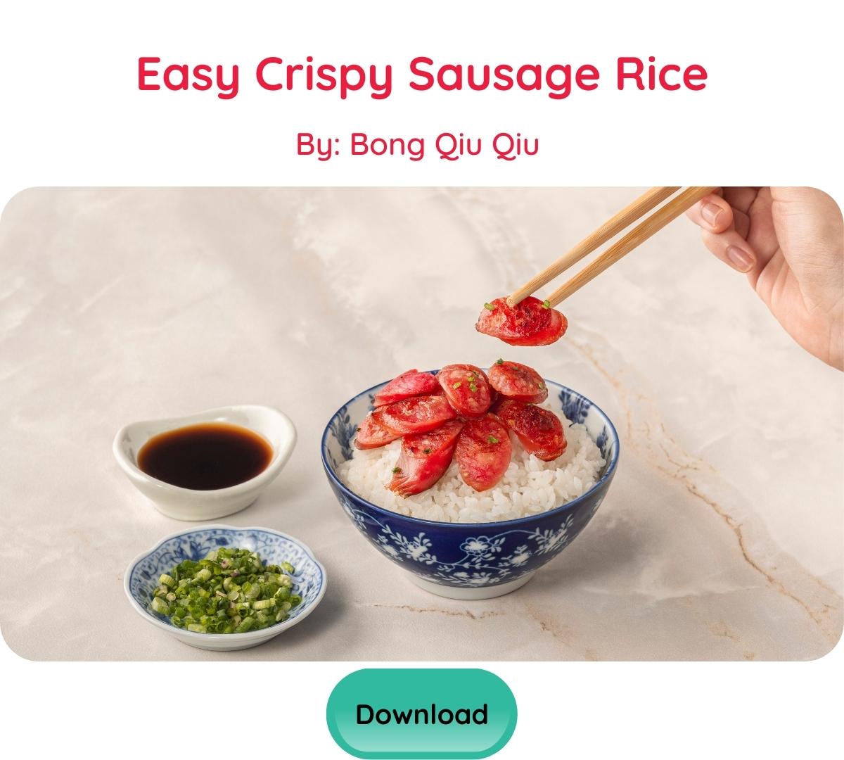 Easy Crispy Sausage Rice