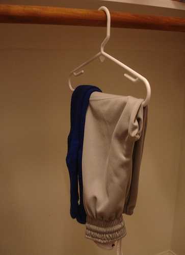 Uniforms hanging neatly